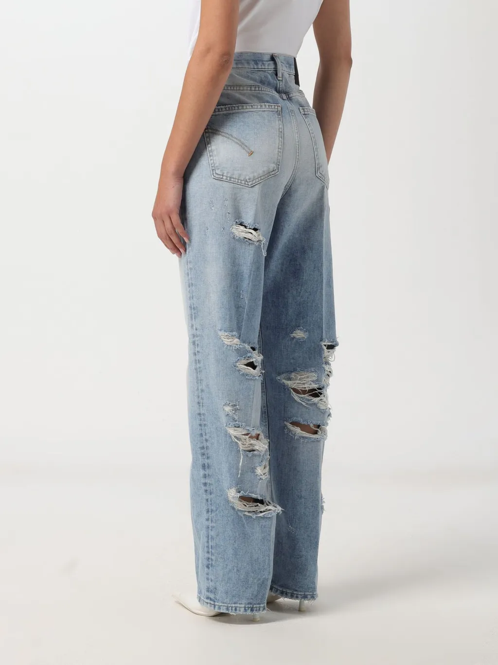 Distressed Denim Trousers