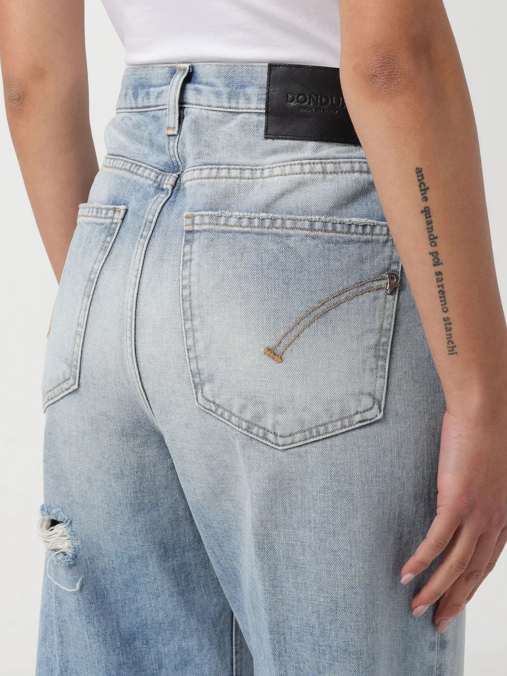 Distressed Denim Trousers