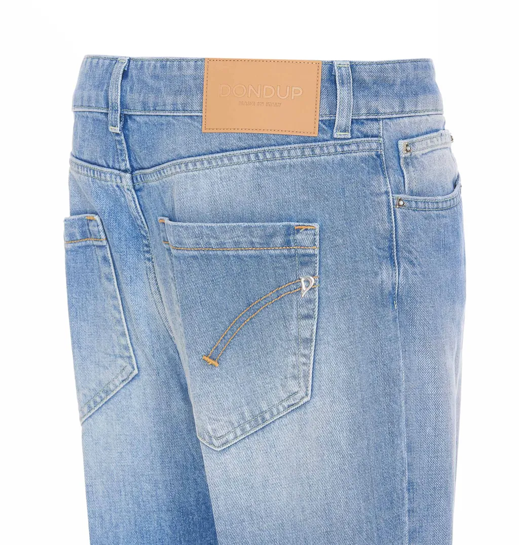 Button-Fly Straight Leg Pants