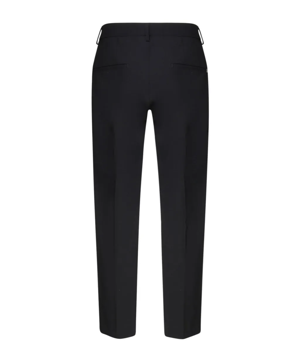 Cigarette Fit Wool Pants