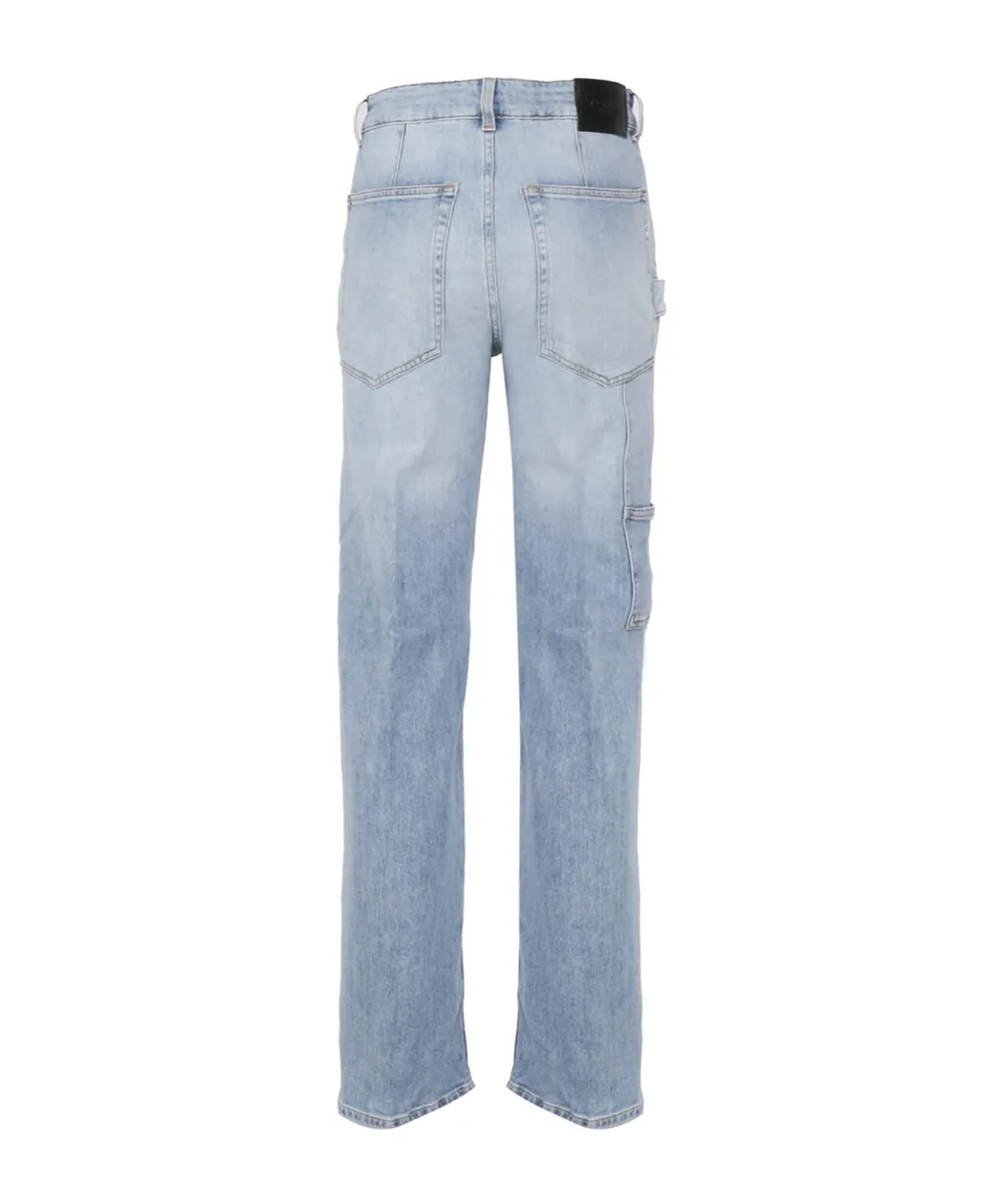 High-Rise Straight Jeans