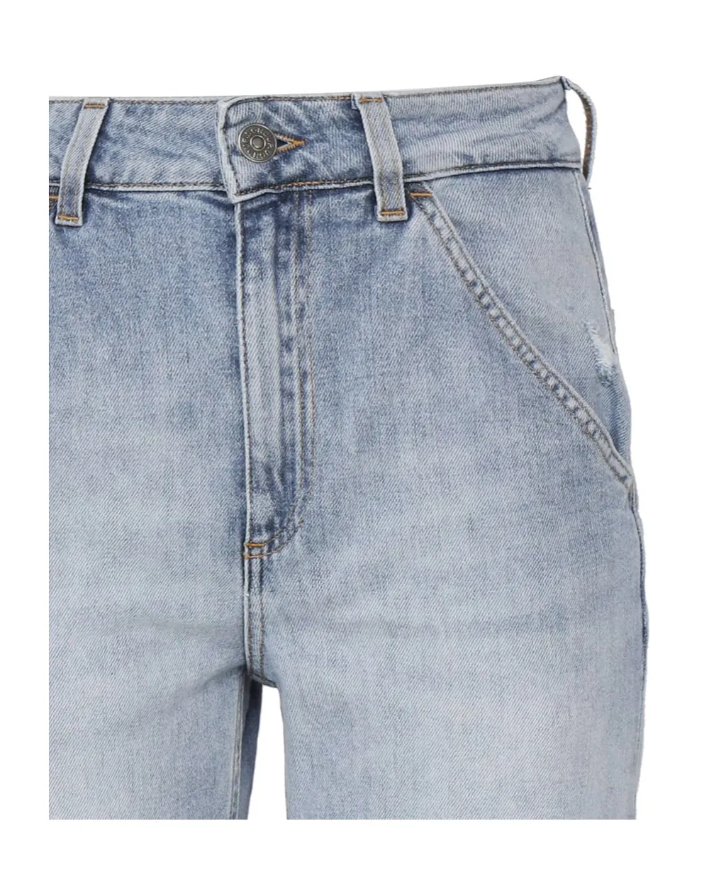 High-Rise Straight Jeans