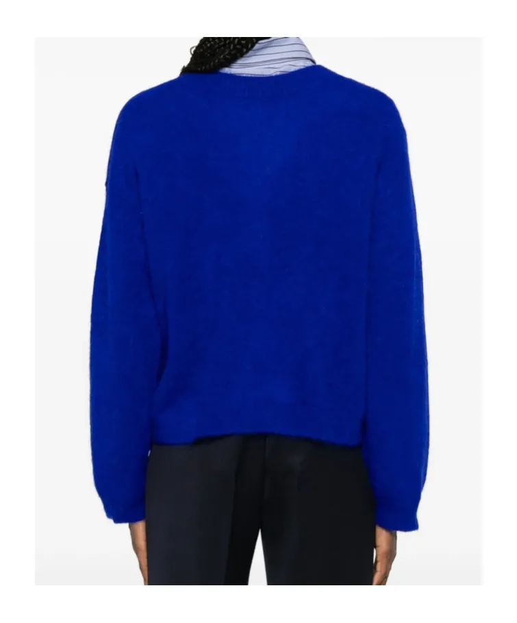 Long-Sleeved V-Neck Sweater