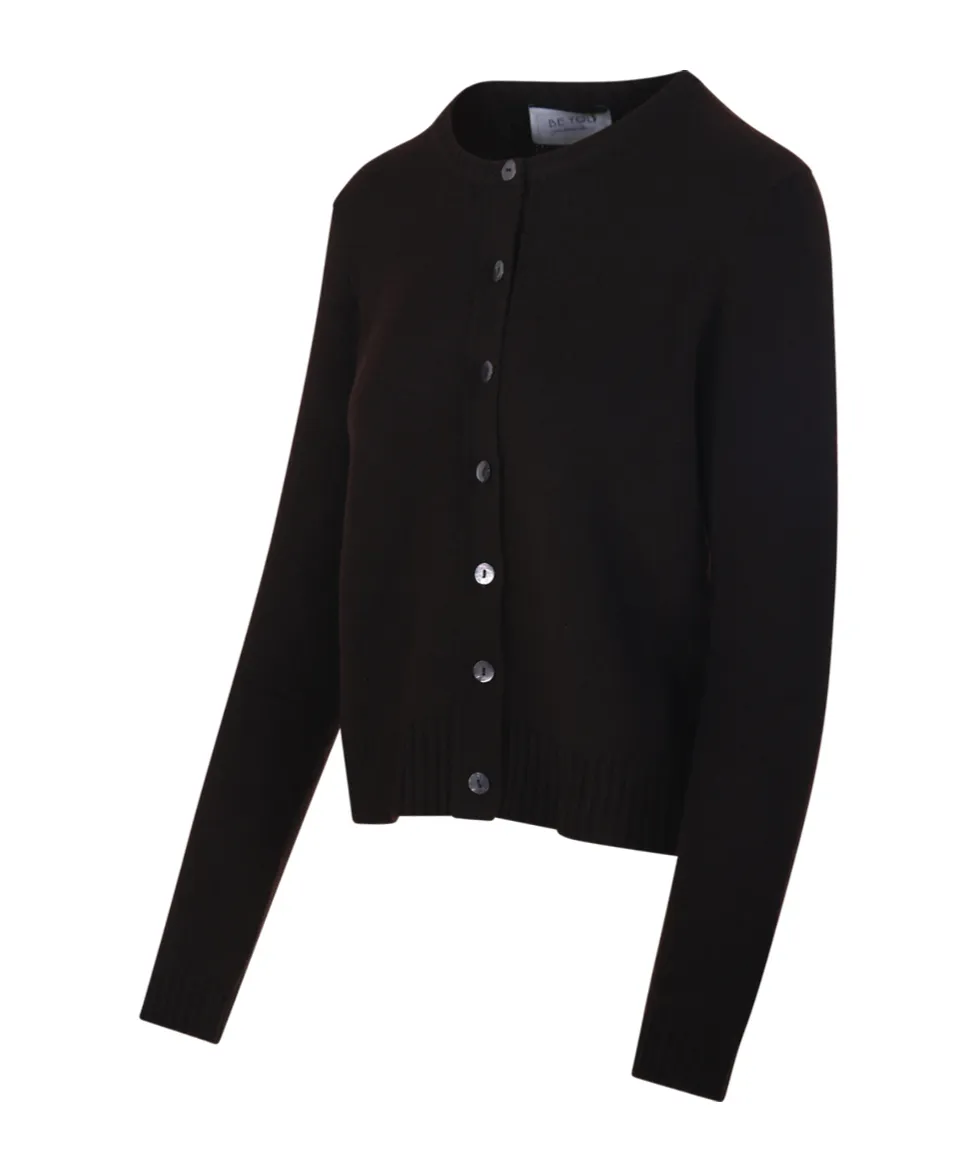 Long-Sleeved Knitted Cardigan