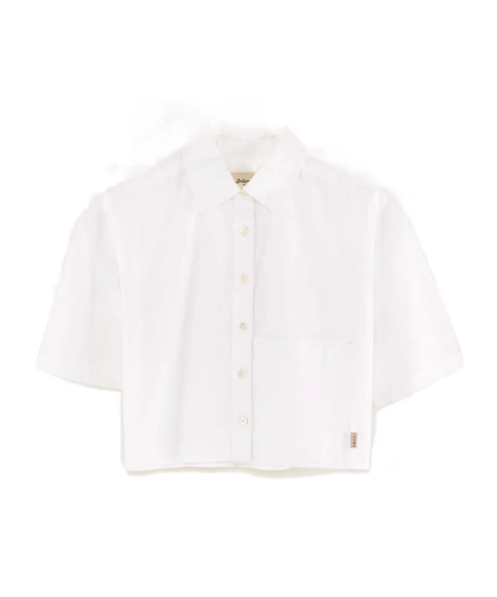 Cropped Button-Up Shirts