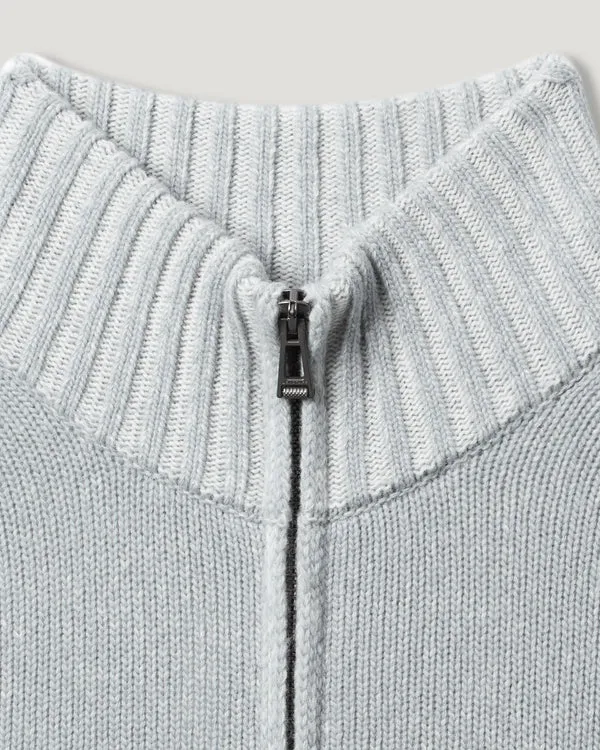 Zip Patch Logo Sweater