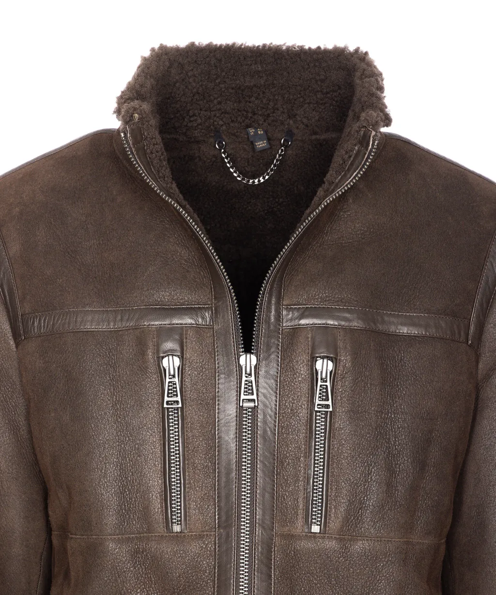 Shearling High Neck Jacket
