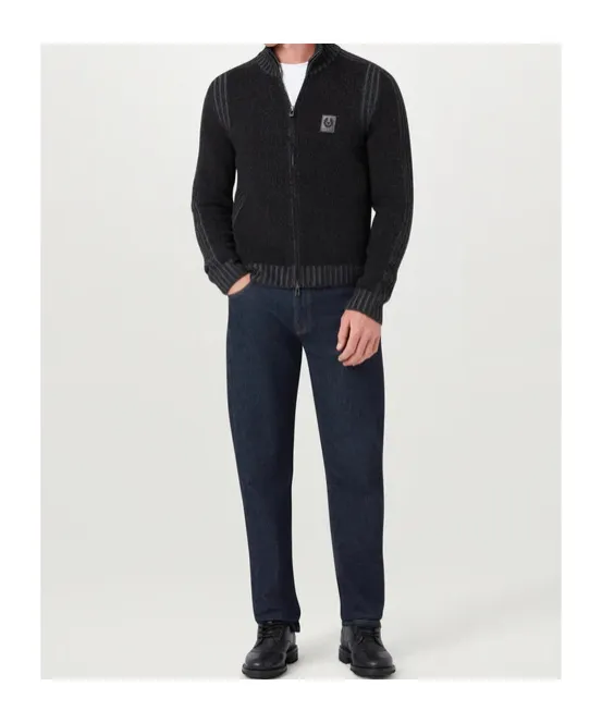 Zip Patch Logo Sweater