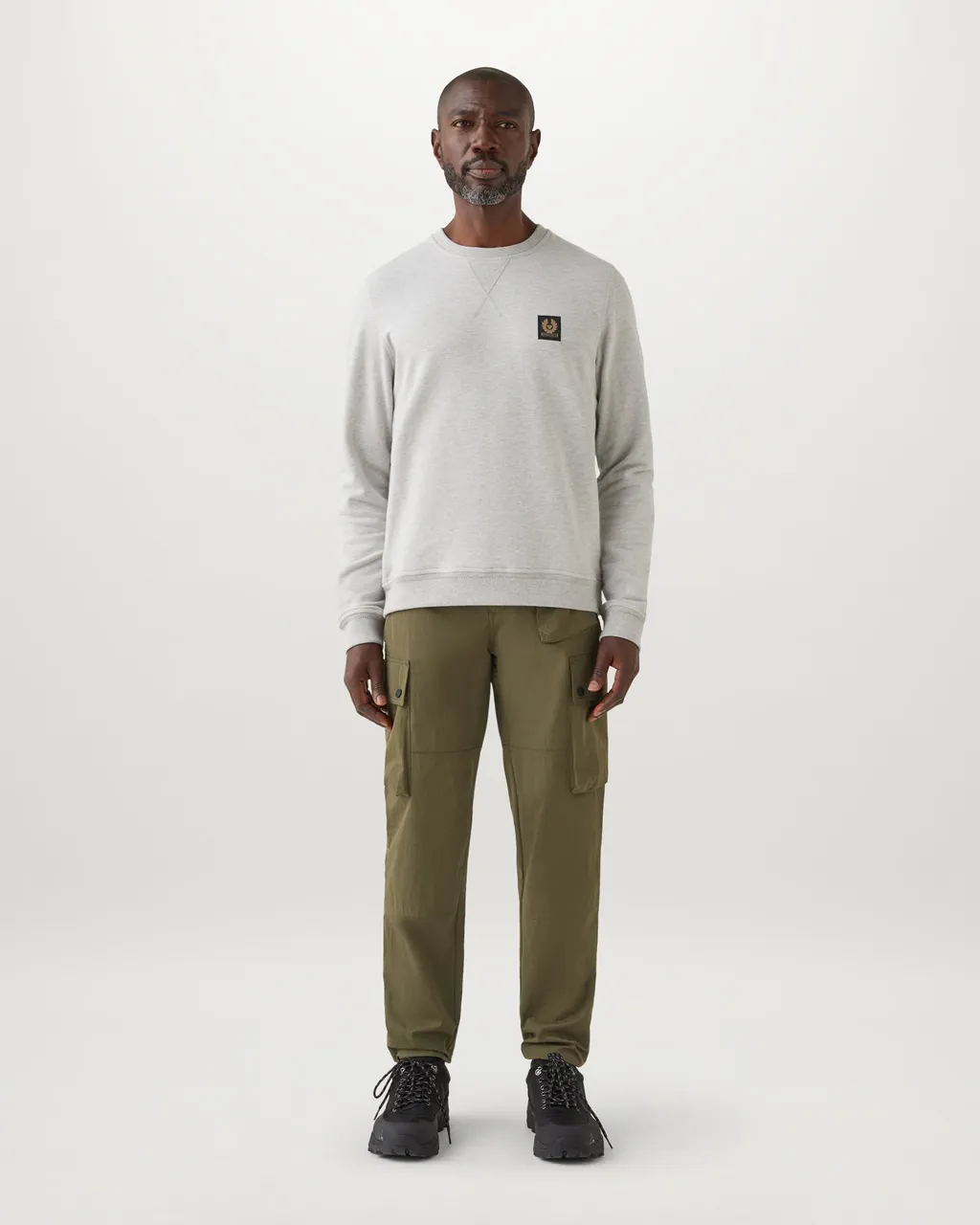Logo Patch Crewneck Sweater