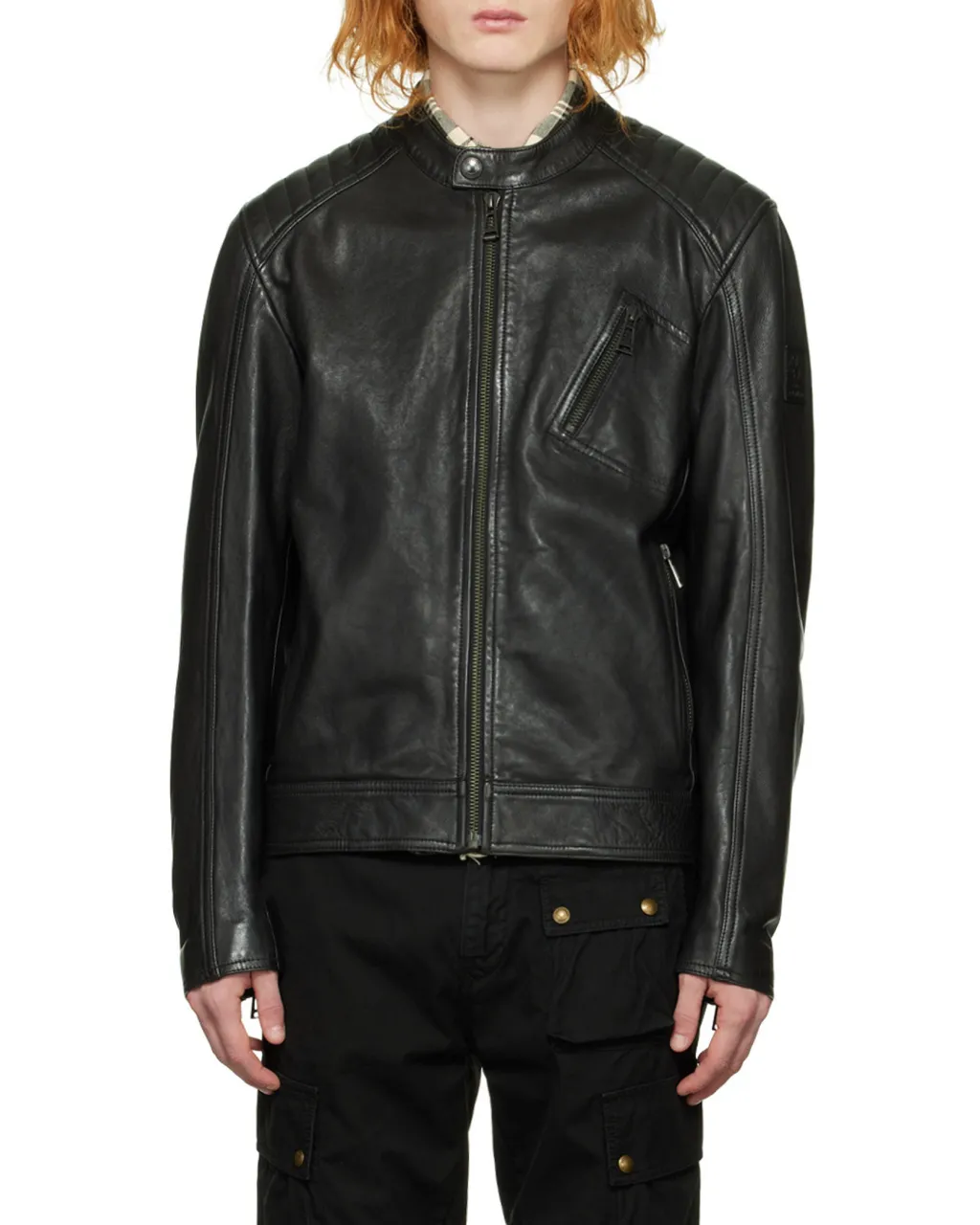 V Racer Leather Jacket