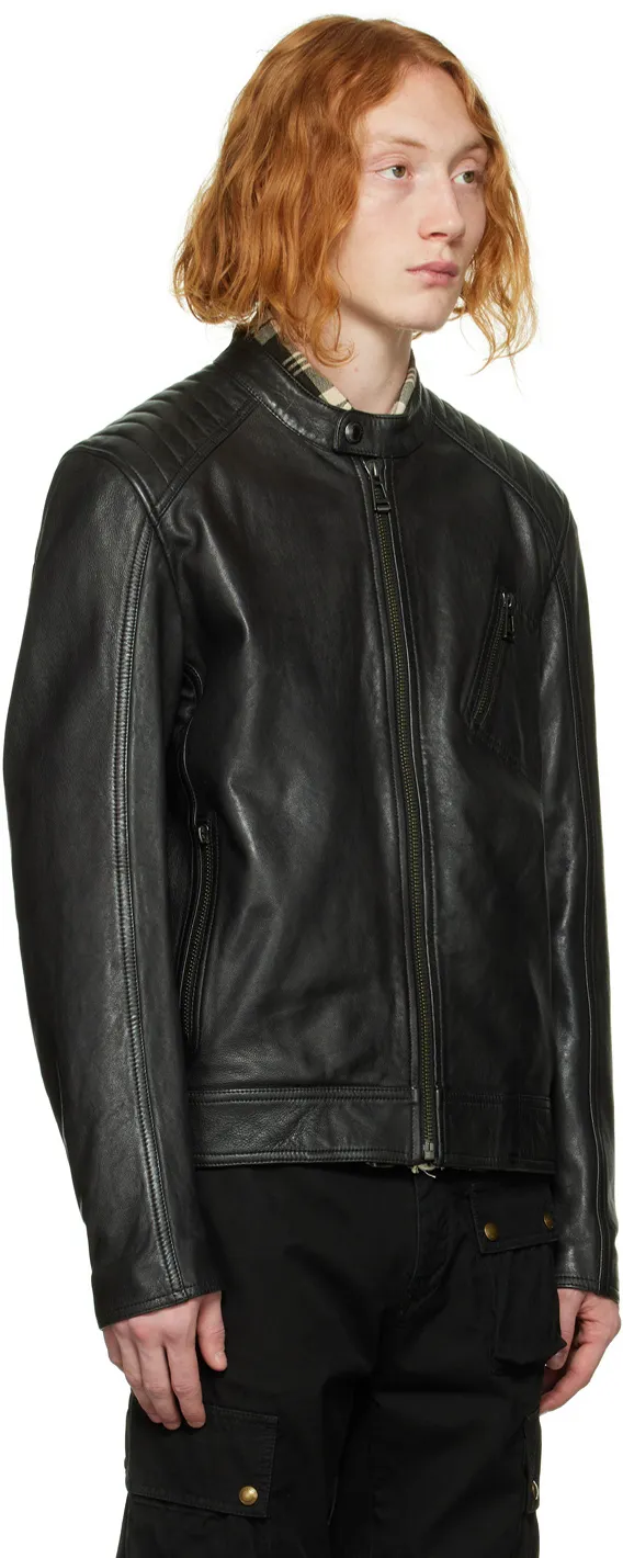 V Racer Leather Jacket