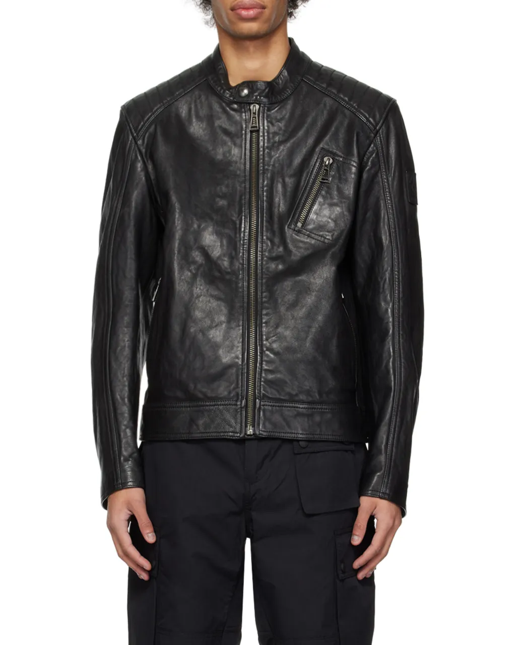 V Racer Leather Jacket