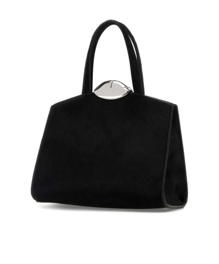 Clasp Fastened Shoulder Bag