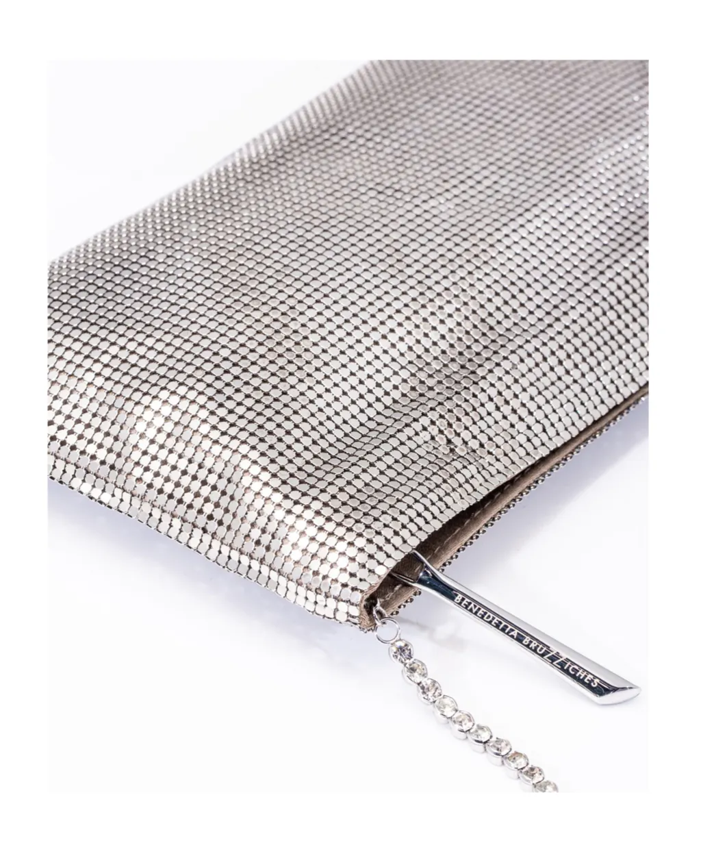 Metallic Chain Clutch Bag