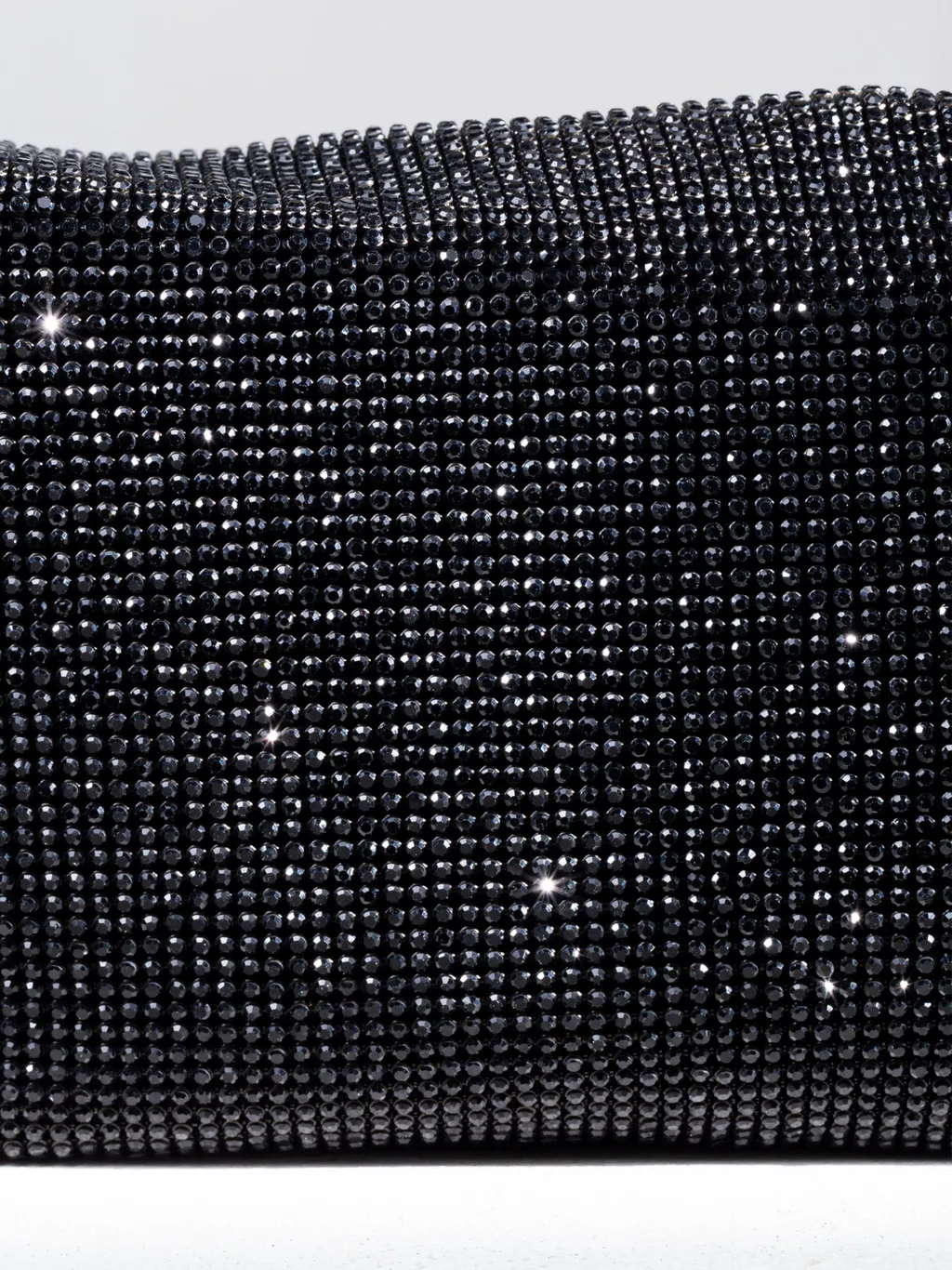 Crystal-Embellished Buckle Shoulder Bag