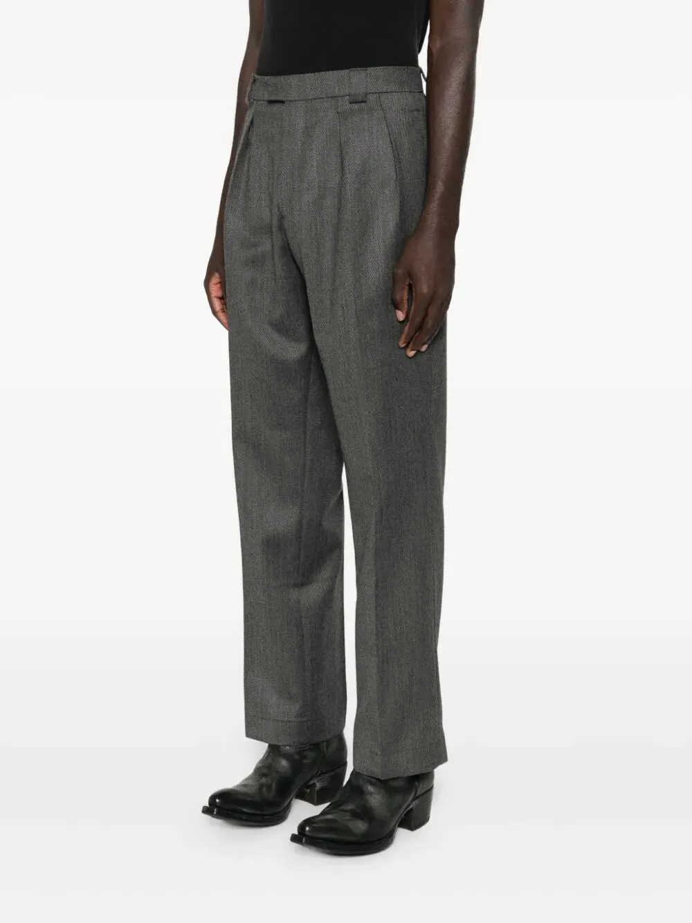 Lucano Pleated Wool Pants