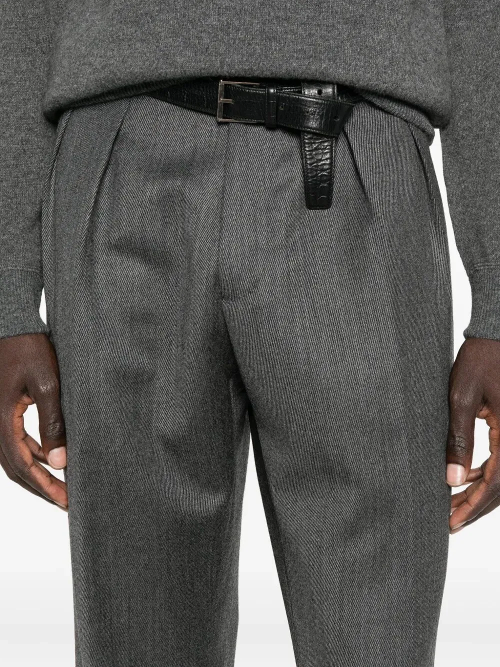 Lucano Pleated Wool Pants