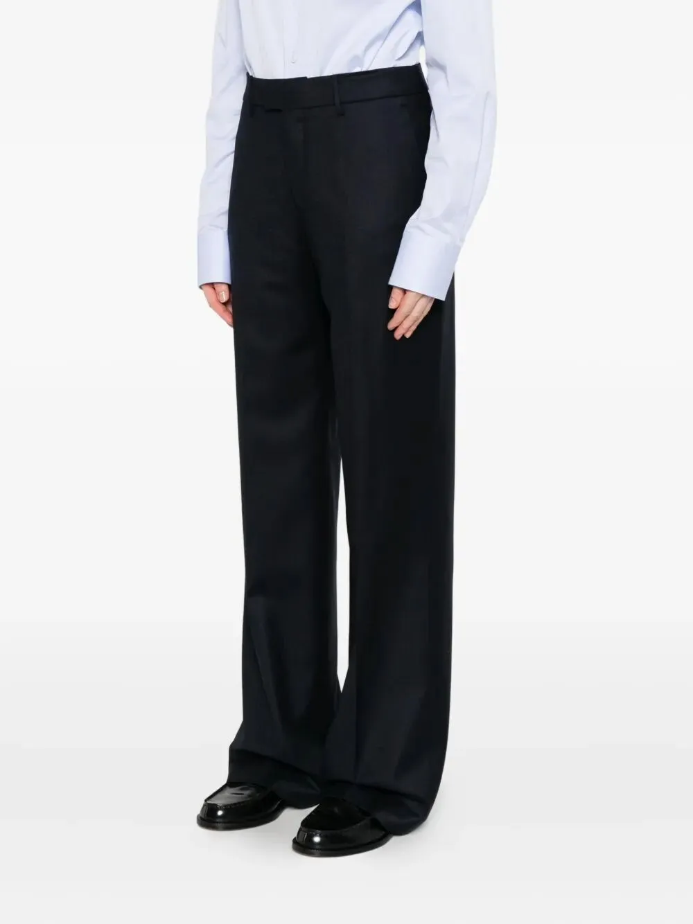 Wool Wide-Leg Trousers