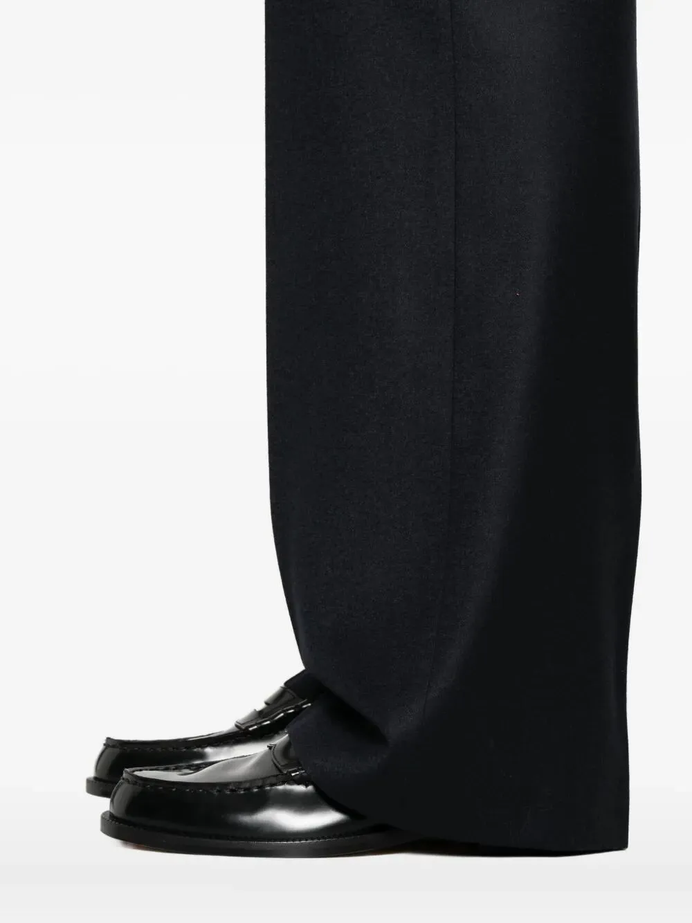 Wool Wide-Leg Trousers