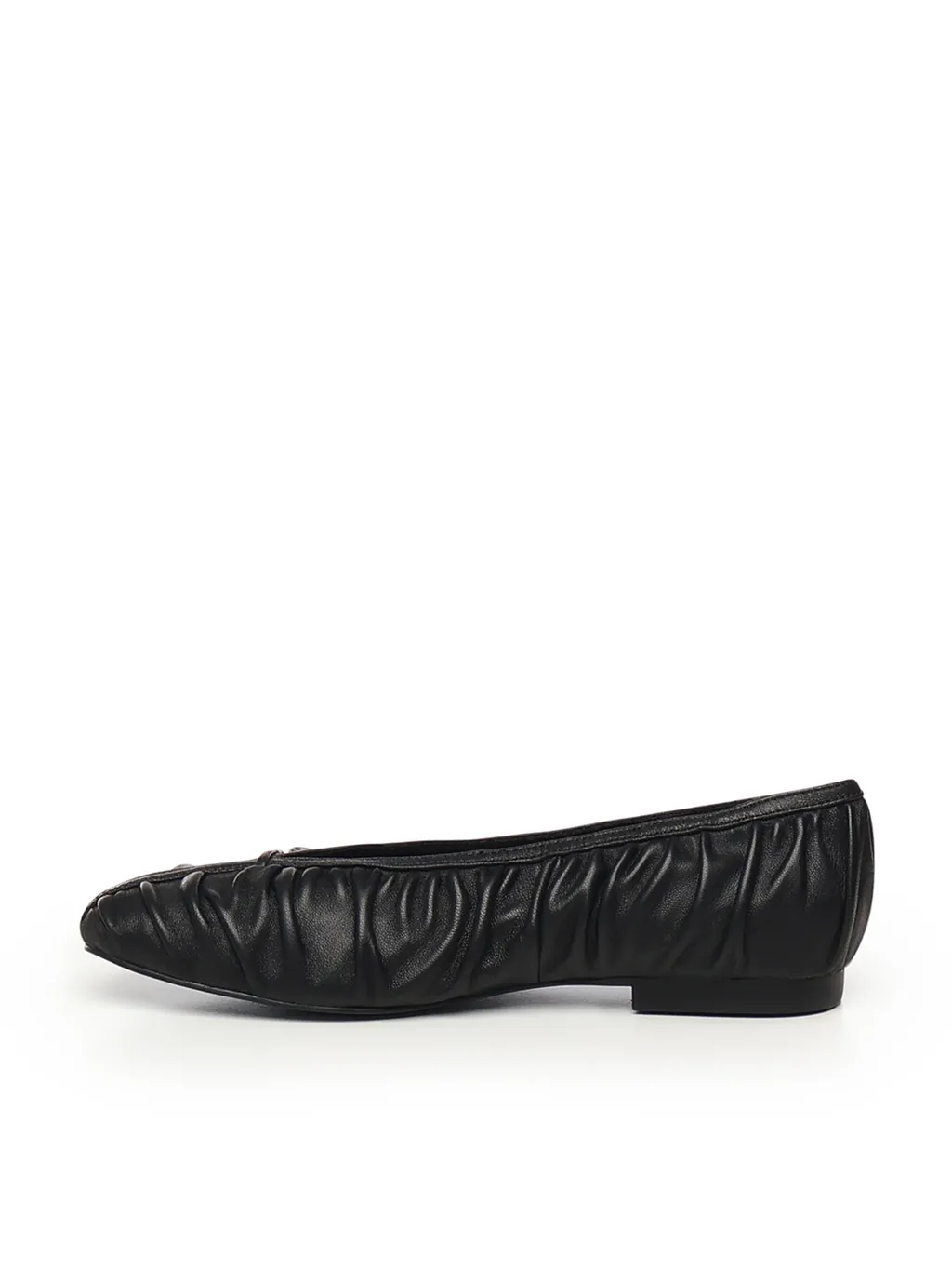 Ruched Round Toe Flat Shoes