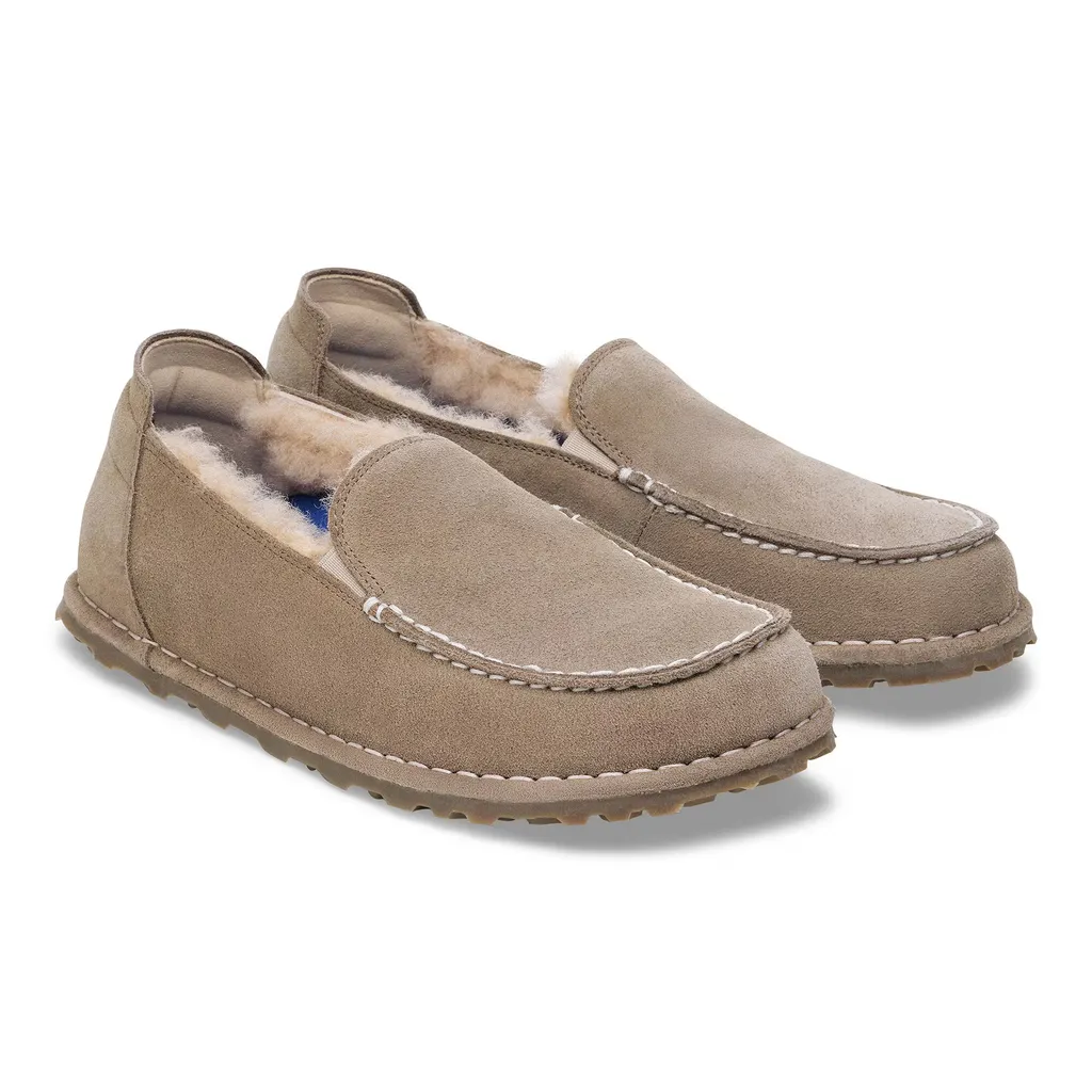 Utti Shearling Suede Loafers