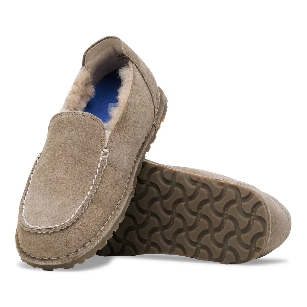 Utti Shearling Suede Loafers