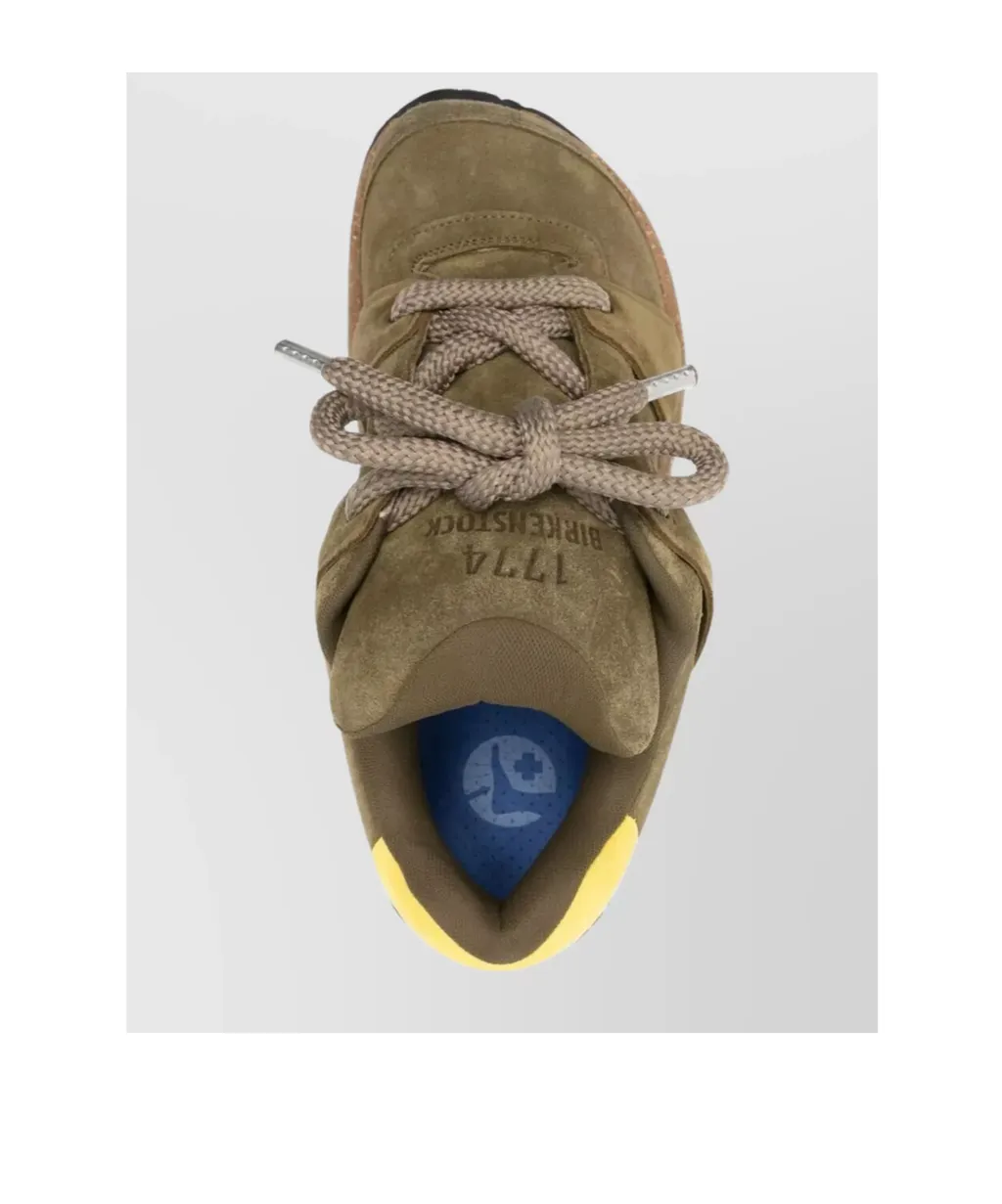 Panelled Lace-Up Sneakers