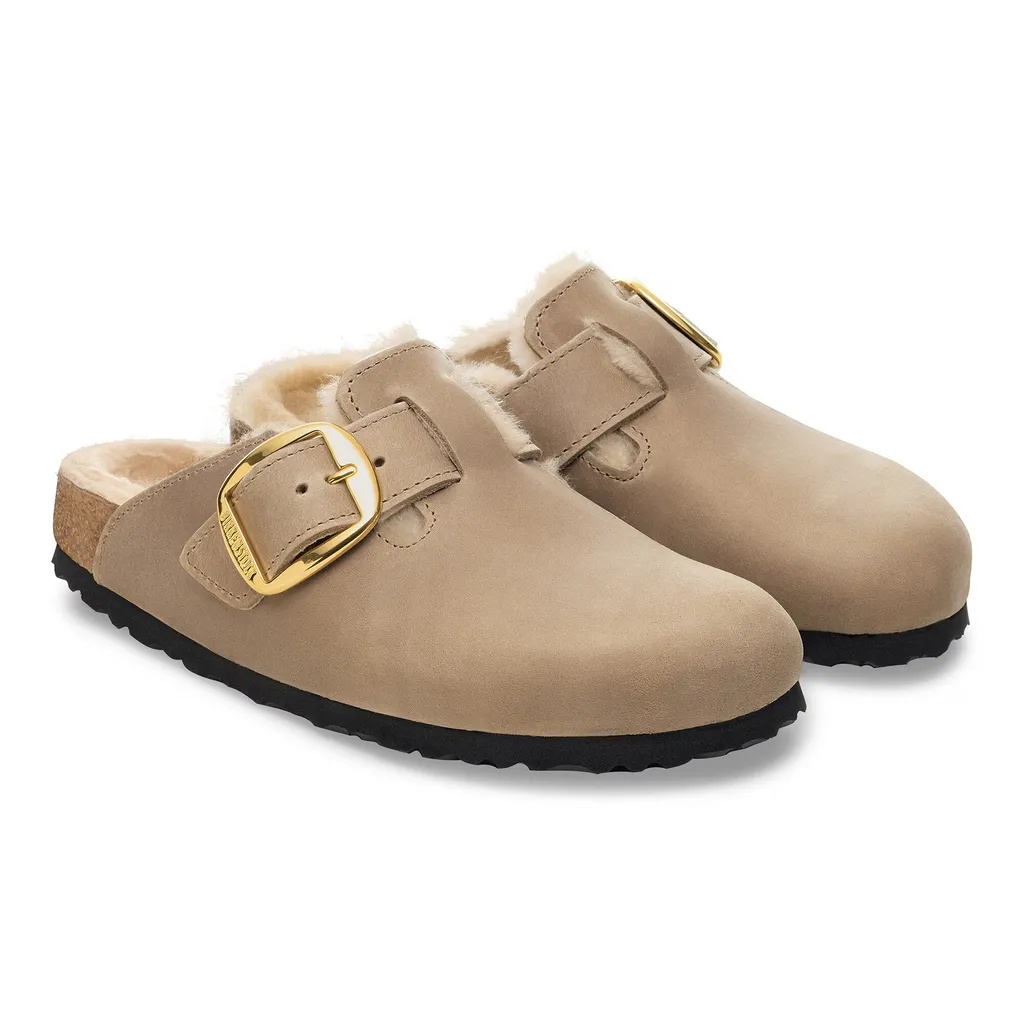 Boston Big Buckle Mules