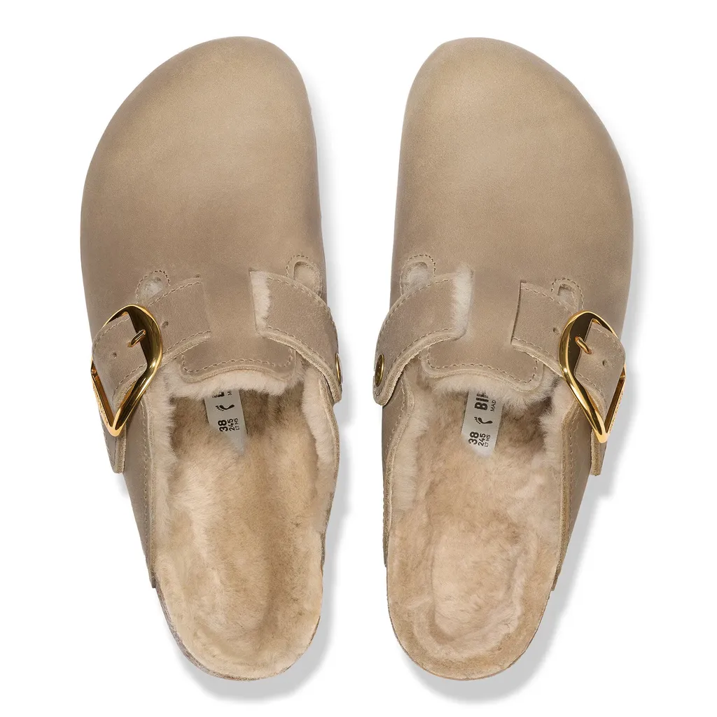 Boston Big Buckle Mules
