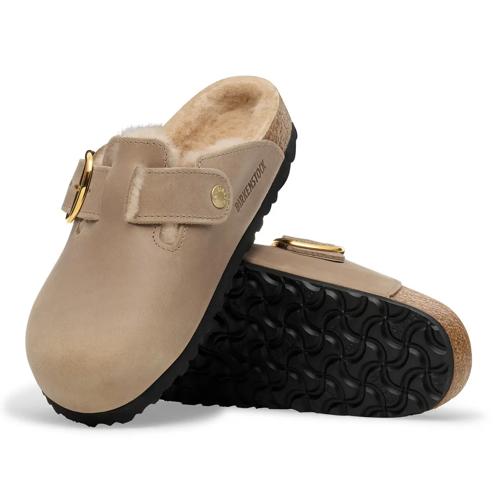 Boston Big Buckle Mules