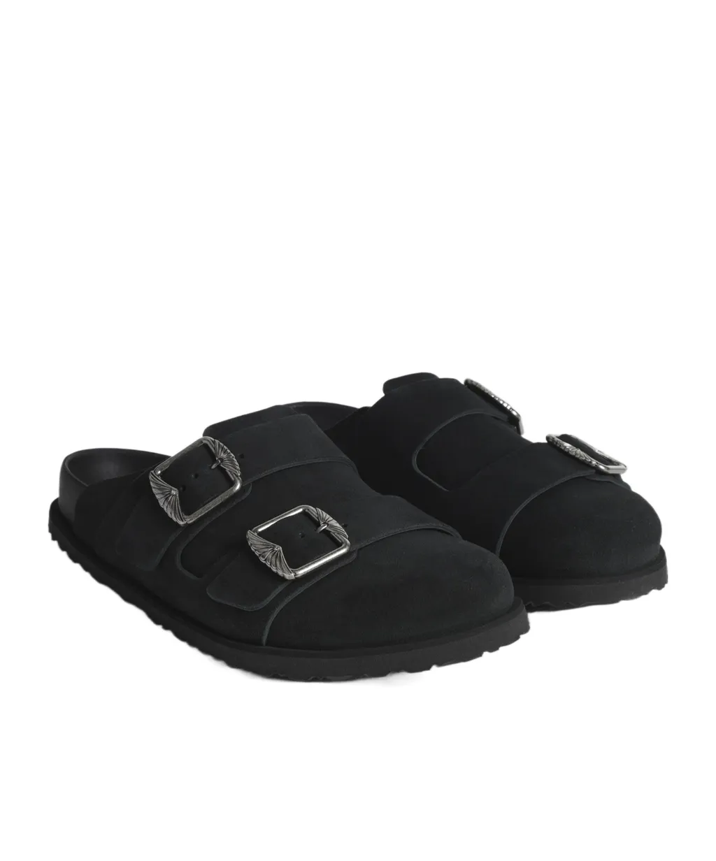 West Buckle-Strap Mules
