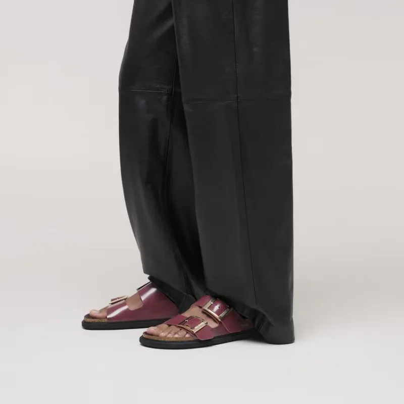 Arizona Double-Buckle Flat Sandals