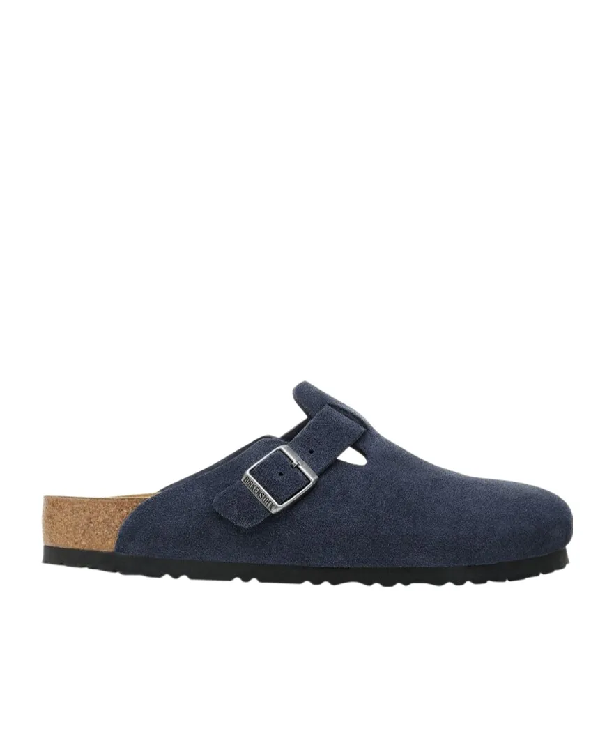 Boston Buckle-Fastening Slippers