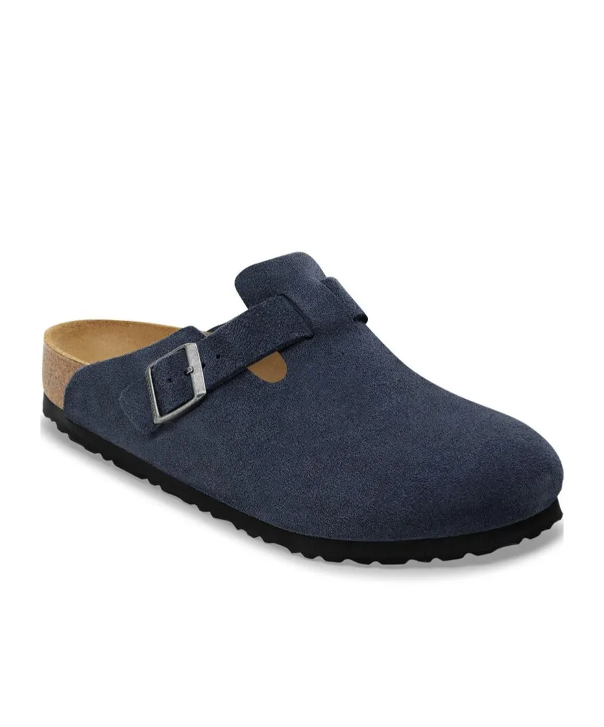 Boston Buckle-Fastening Slippers