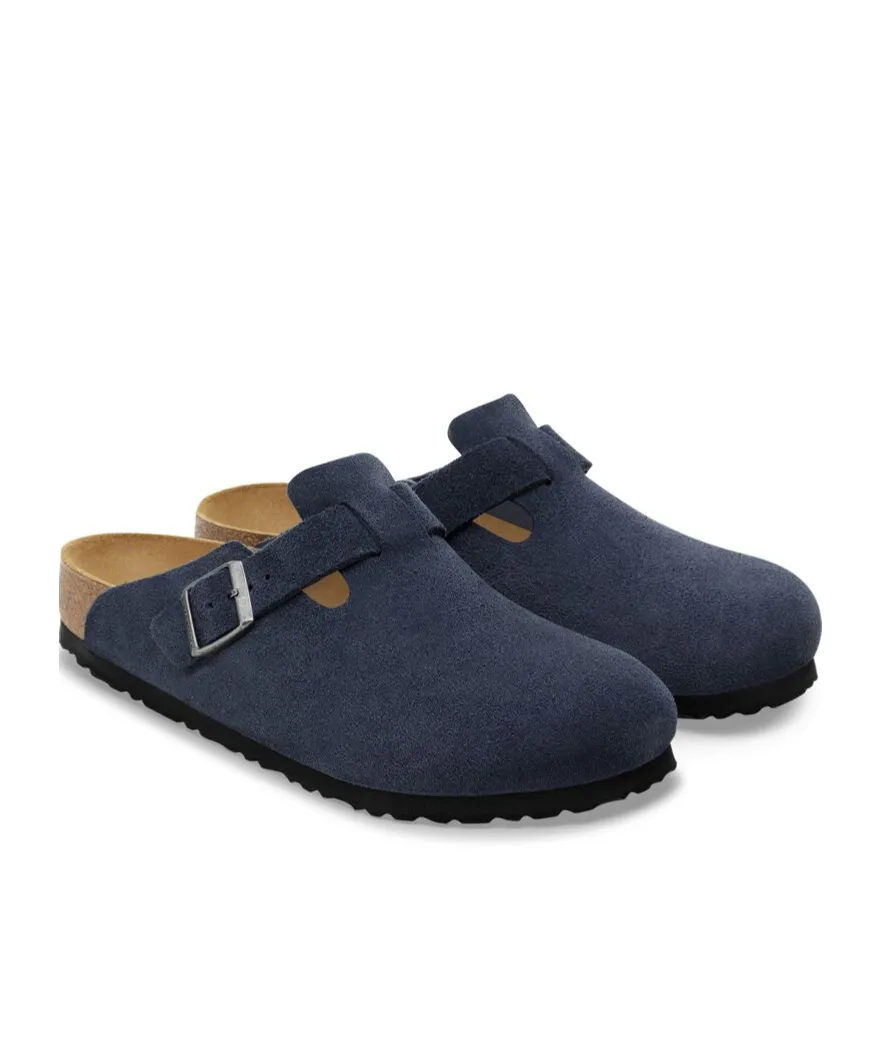 Boston Buckle-Fastening Slippers