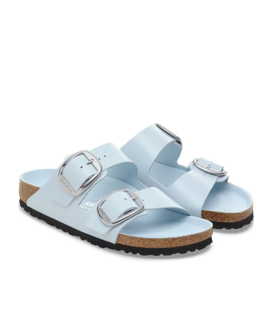 Arizona Big Buckle Patent Leather Sandals