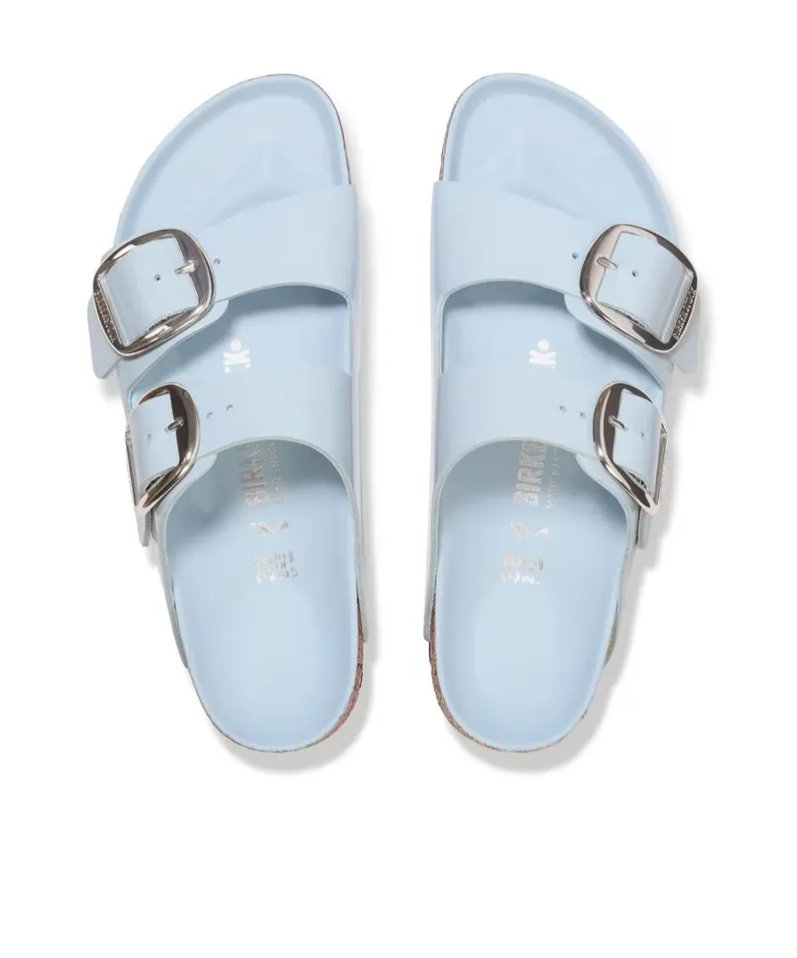 Arizona Big Buckle Patent Leather Sandals