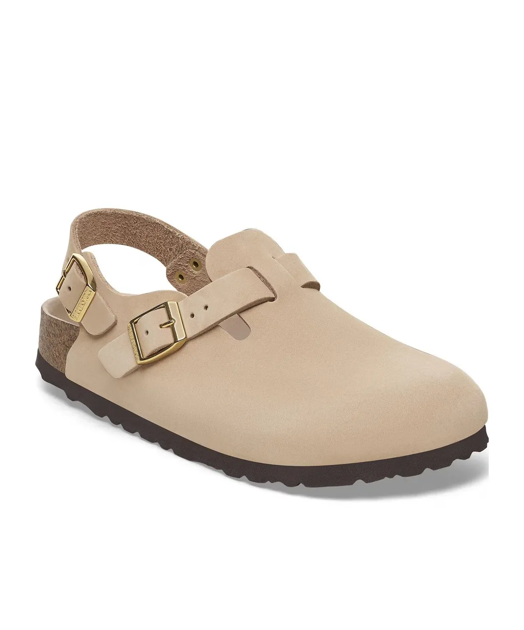 Buckle Detailed Round Toe Sandals