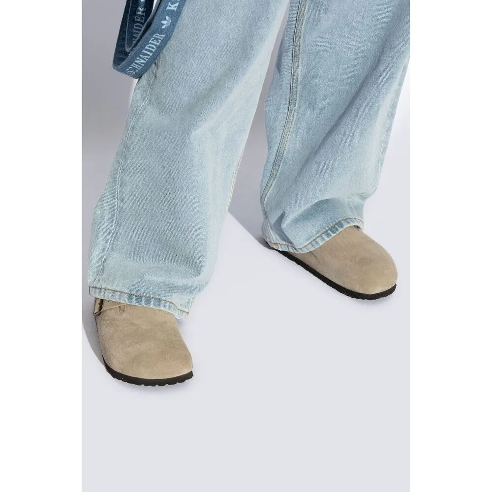 Shearling Buckle Sandals