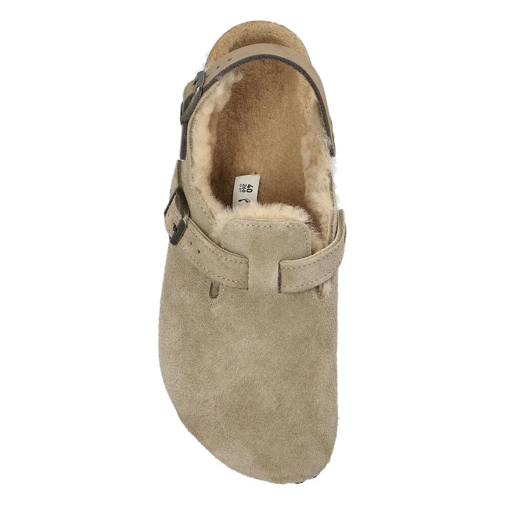 Shearling Buckle Sandals