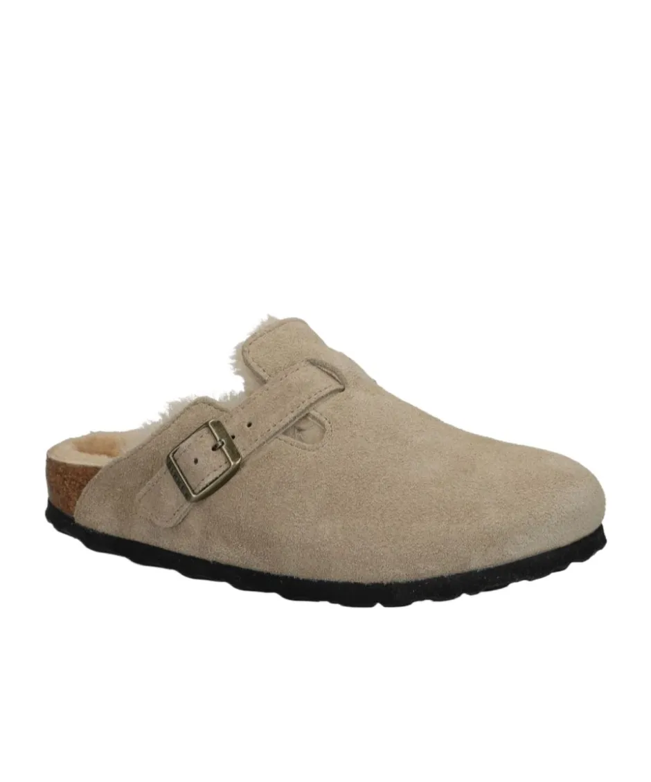 Boston Shearling Slip-On Mules