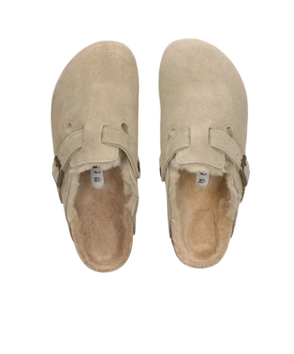 Boston Shearling Slip-On Mules
