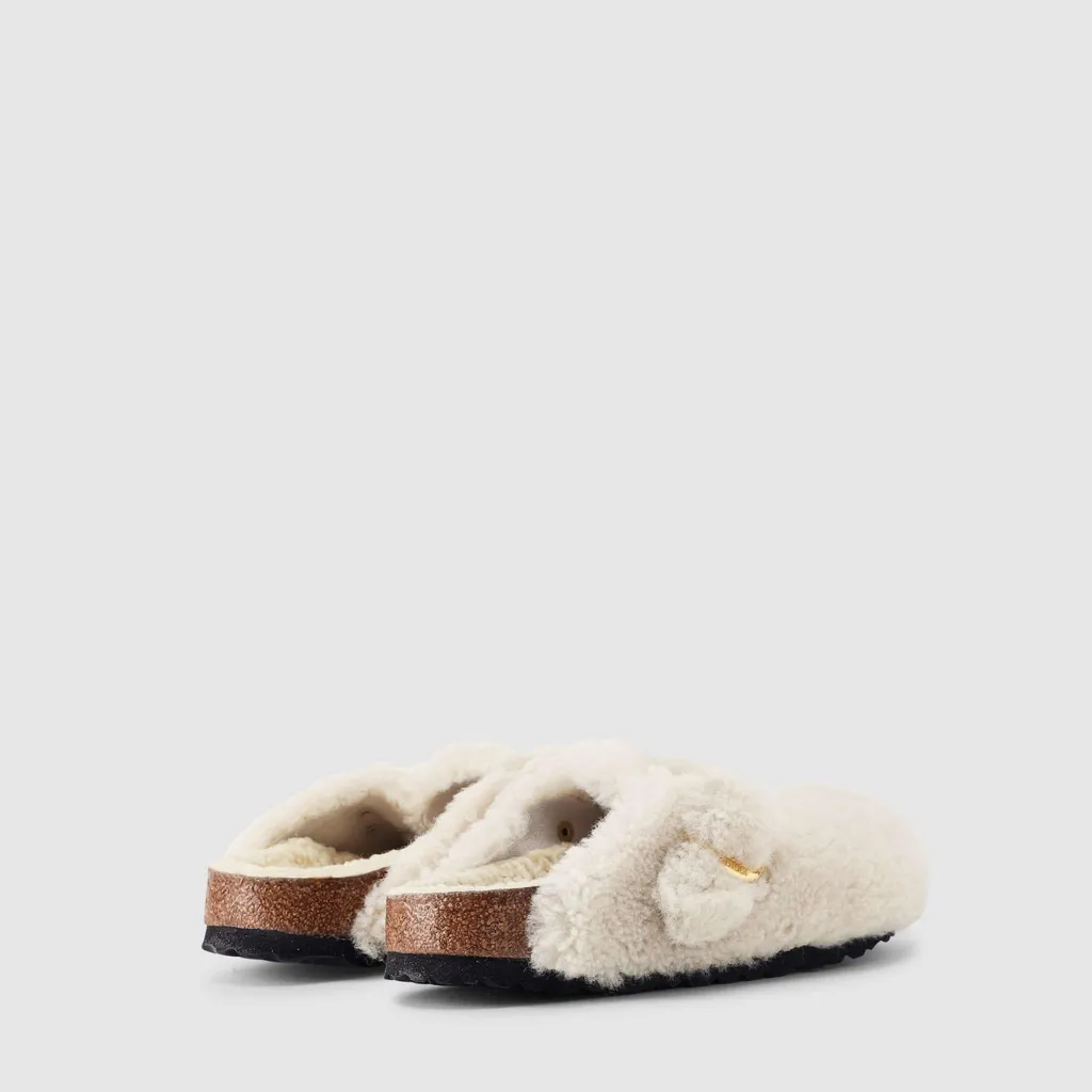 Shearling Buckle Sandals