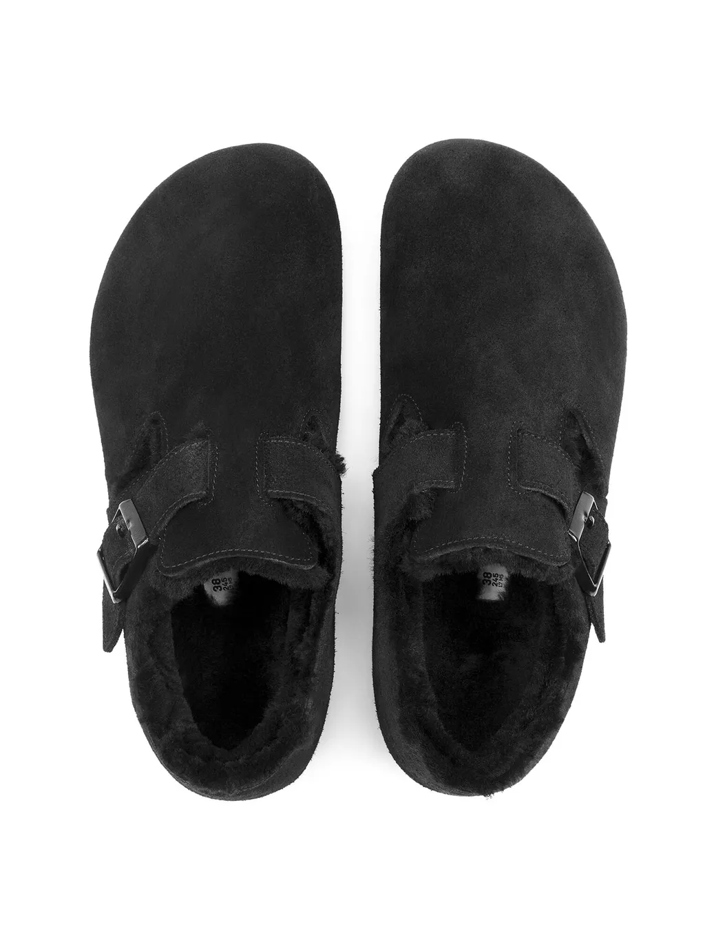 Logo-Print Suede Slippers