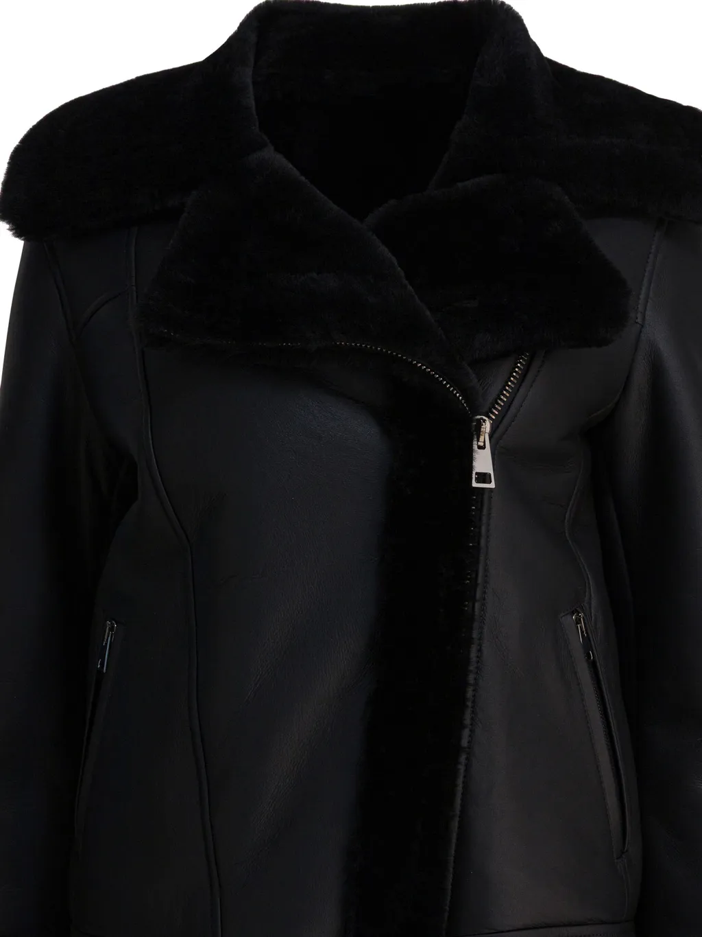 Shearling-Trimmed Jacket