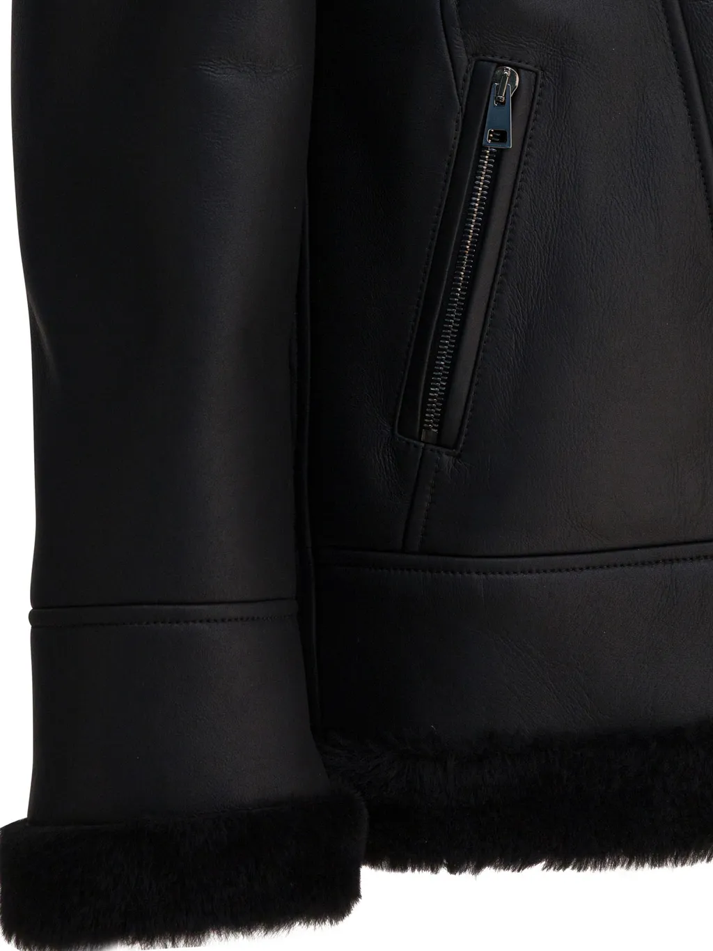 Shearling-Trimmed Jacket