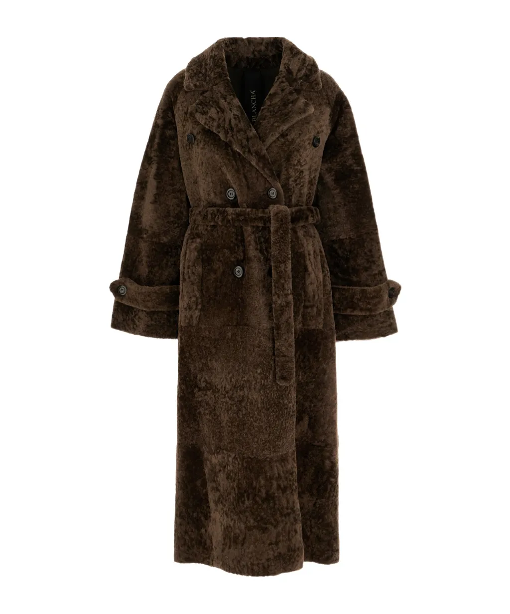 Merino Shearling Trench Coat