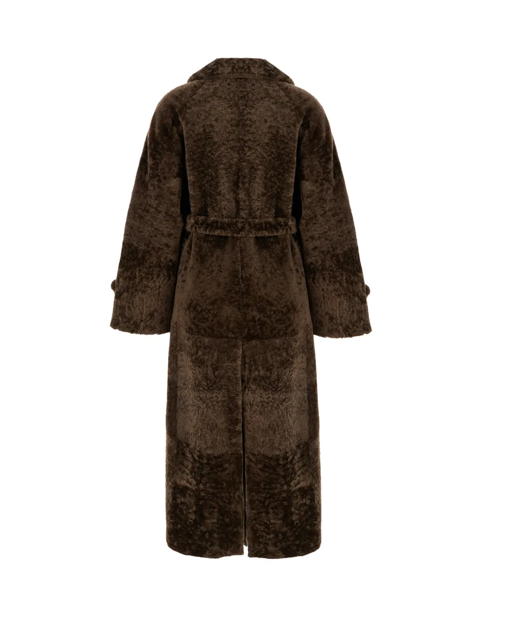 Merino Shearling Trench Coat