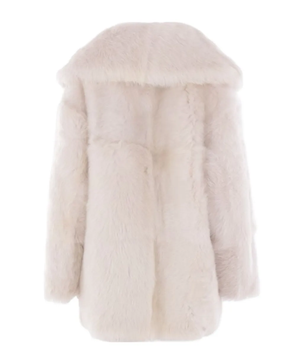 Sheepskin Single-Breasted Coat