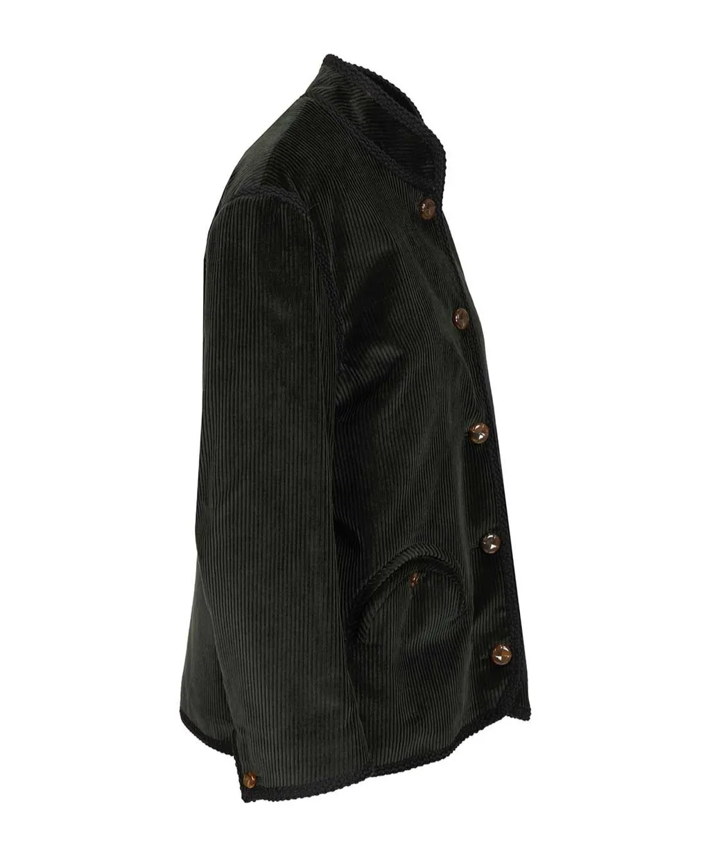 Curly Buttoned Jacket